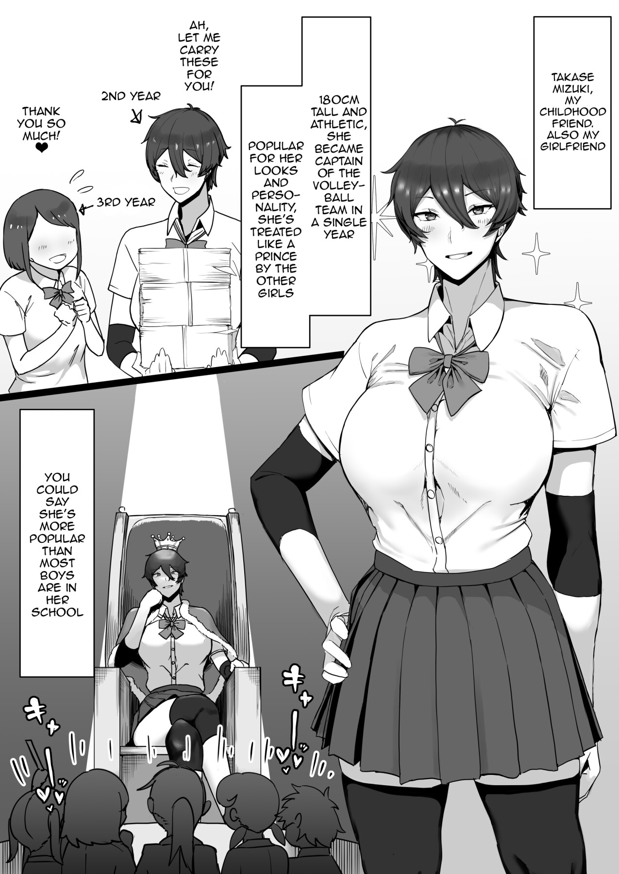 Hentai Manga Comic-I'm A Girl With Princely Vibes So I'm Super Popular With Girls, But Deep Down I'm Actually A Masochistic Kitty So I Had Sloppy Perverted Sex With My Childhood Friend-Read-7